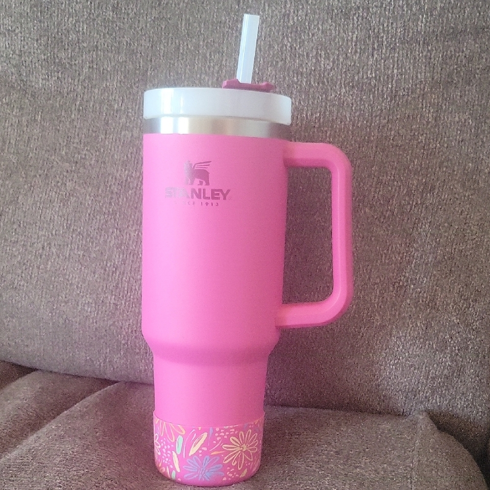 Stanley Pink Floral Insulated Tumbler